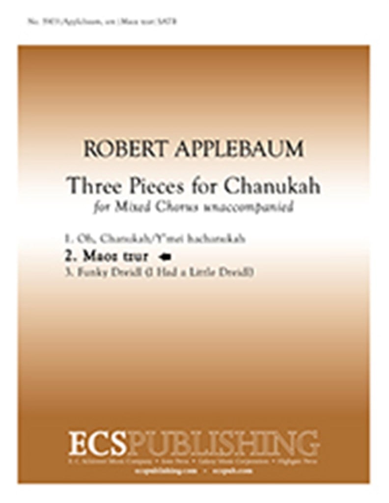 Three Pieces for Chanukah: No. 2 Maoz tzur